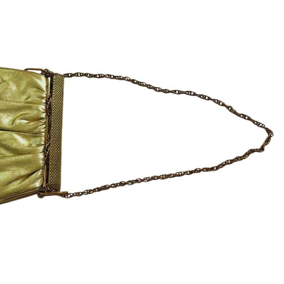 Vintage 1950s Gold Lamé Evening Bag - Picture 7 of 15
